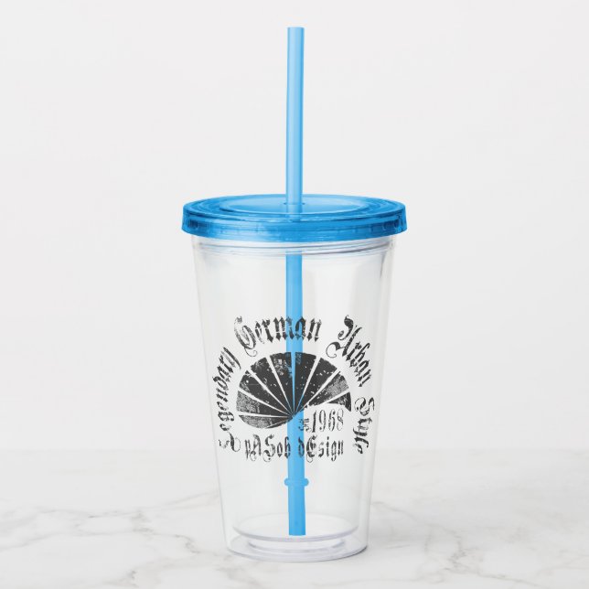 Akryltumlare 16 oz take away mugg (Framsida)