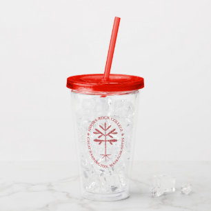 Akryltumlare i rött take away mugg