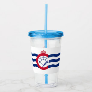 Akryltumlare med flagga av Cincinnati Take Away Mugg
