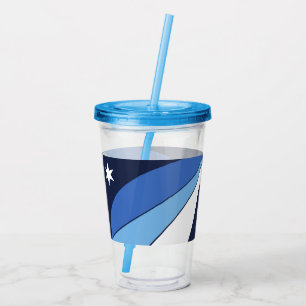Akryltumlare med flagga av Columbia City Take Away Mugg