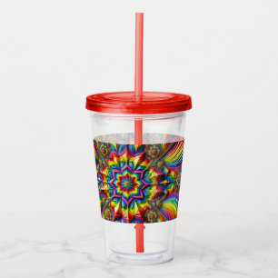 Akryltumlare med HGBTQ Färg-utformning Take Away Mugg