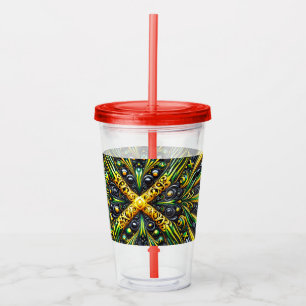 Akryltumlare med Jamaican Färg design Take Away Mugg