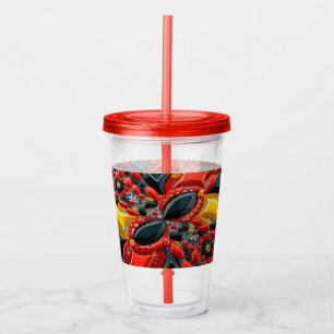 Akryltumlare med Tyskland Färg-design Take Away Mugg
