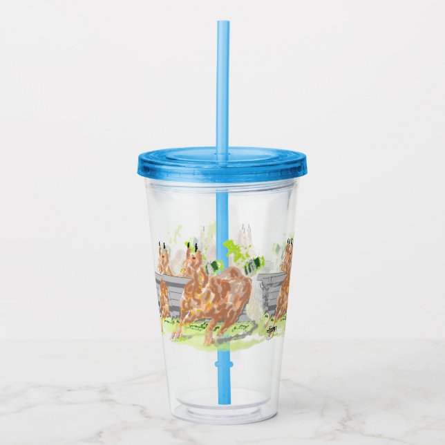 Akryltumlare: Palomino Take Away Mugg (Framsida)