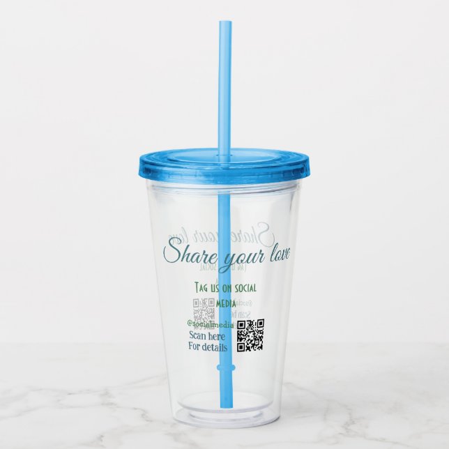 Akryltumlare Take Away Mugg (Framsida)