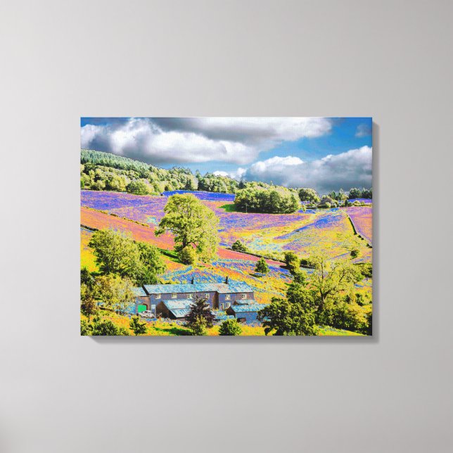 Akrylutskrift för fem Ashes-kort Canvastryck (Framsida)