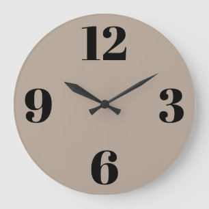 Akrylväggsklocka - Beige Background Stor Klocka