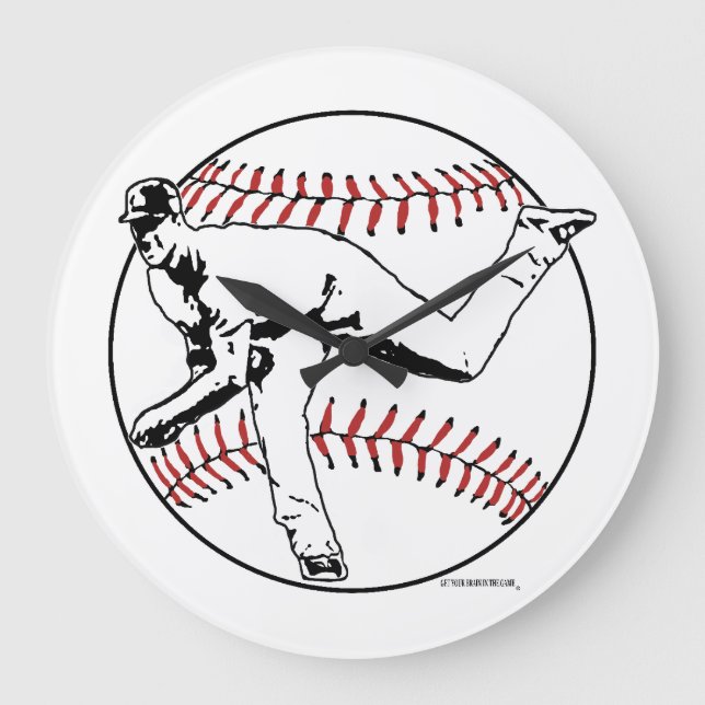 Akrylväggslås, rund (stor) stor klocka (Framsida)