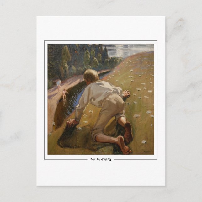 Akseli Gallen-Kallela #1 - vykort för konst (Framsida)