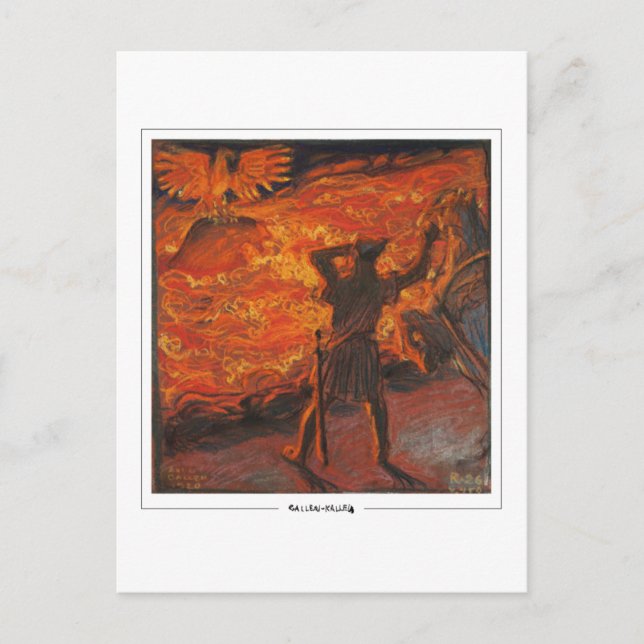 Akseli Gallen-Kallela #202 - vykort för konst (Framsida)
