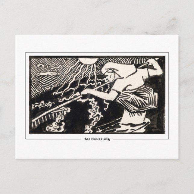 Akseli Gallen-Kallela #227 - vykort för konst (Framsida)