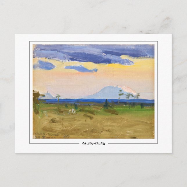 Akseli Gallen-Kallela #304 - vykort för konst (Framsida)