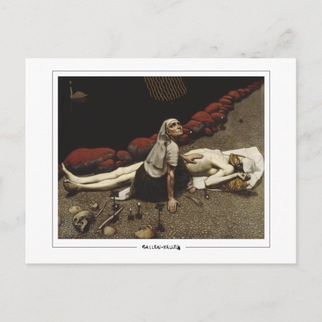 Akseli Gallen-Kallela #351 - vykort för konst (Framsida)