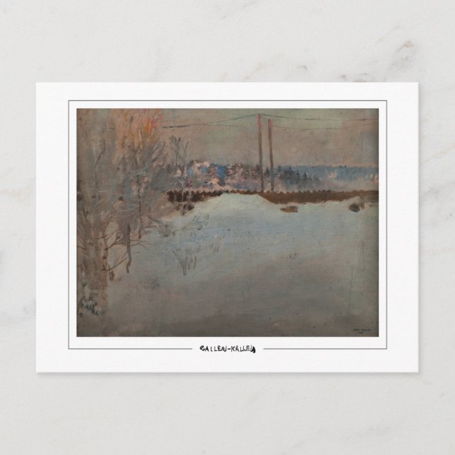 Akseli Gallen-Kallela #354 - vykort för konst (Framsida)