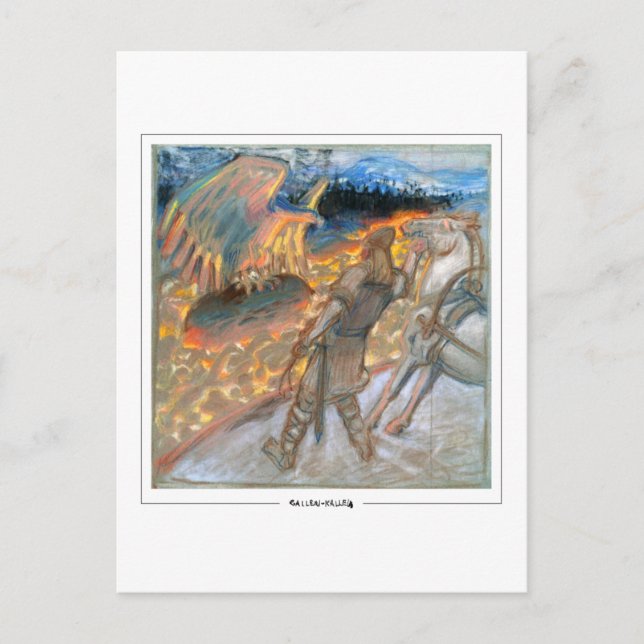 Akseli Gallen-Kallela #355 - vykort för konst (Framsida)