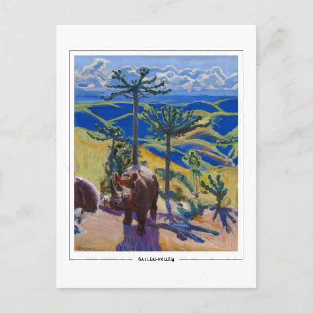 Akseli Gallen-Kallela #9 - vykort för konst (Framsida)