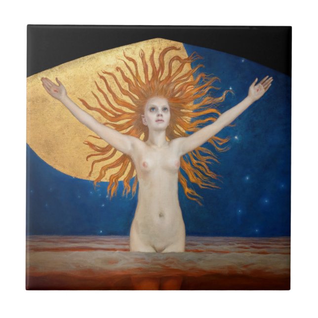 Akseli Gallen-Kallela - Ad Astra Kakelplatta (Framsidan)