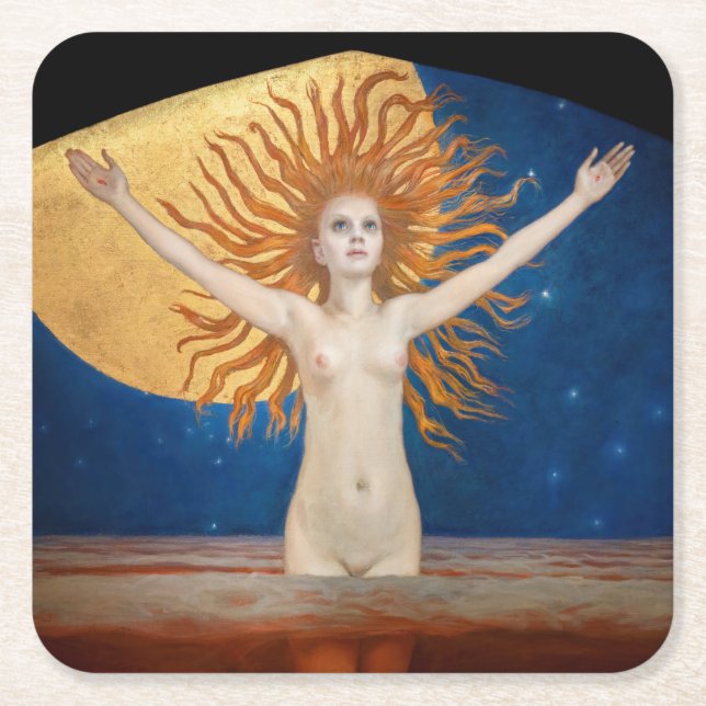 Akseli Gallen-Kallela - Ad Astra Underlägg Papper Kvadrat (Framsidan)