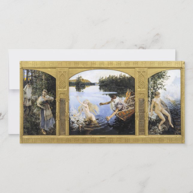 Akseli Gallen-Kallela - Aino Myth Tack Kort (Framsida)