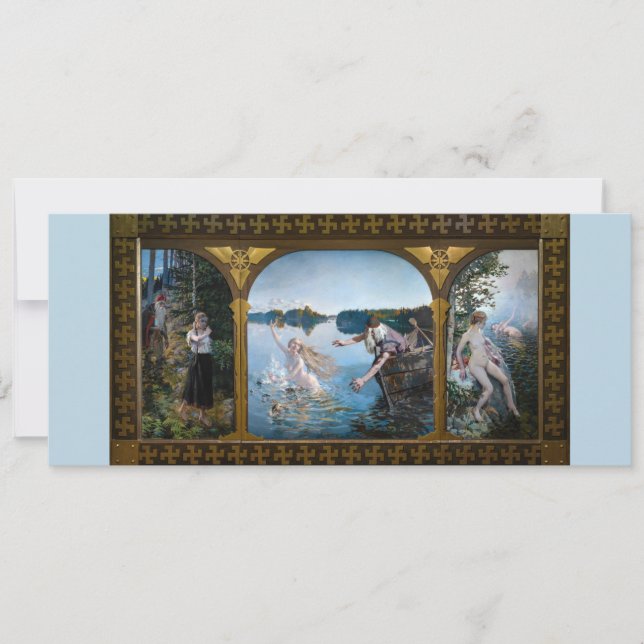 Akseli Gallen-Kallela - Aino Triptych Inbjudningar (Framsida)