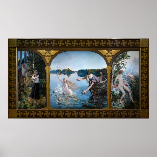 Akseli Gallen-Kallela - Aino Triptych Poster (Framsidan)