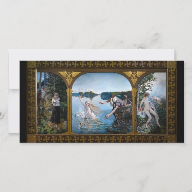 Akseli Gallen-Kallela - Aino Triptych Tack Kort (Framsida)