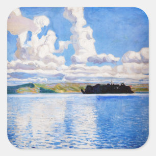 Akseli Gallen-Kallela - Cloud Torn Fyrkantigt Klistermärke