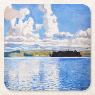Akseli Gallen-Kallela - Cloud Torn Underlägg Papper Kvadrat
