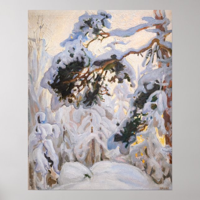 Akseli Gallen-Kallela - Forest in Winter Poster (Framsidan)