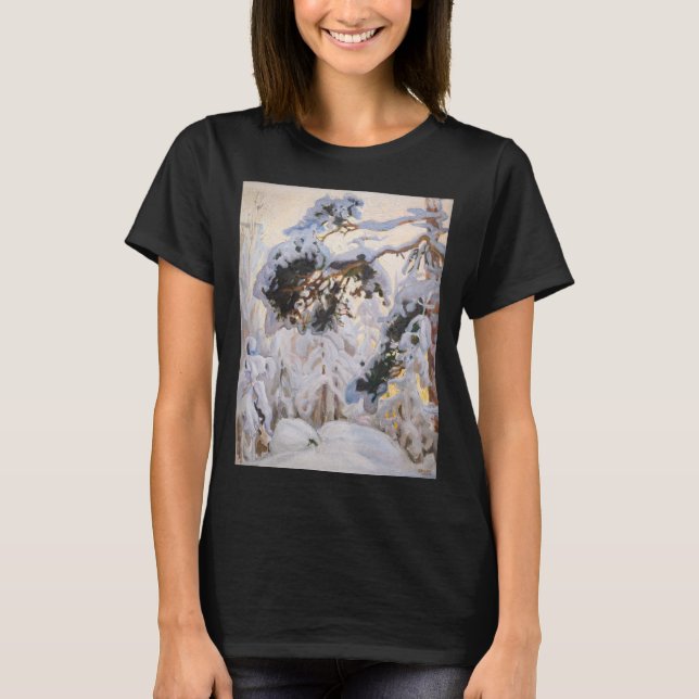 Akseli Gallen-Kallela - Forest in Winter T Shirt (Framsida)