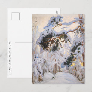 Akseli Gallen-Kallela - Forest in Winter Vykort