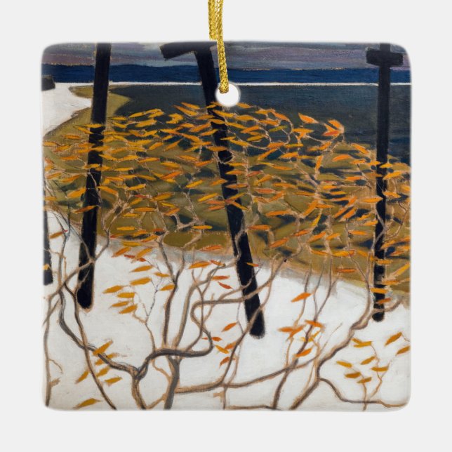 Akseli Gallen-Kallela - hösten Julgransprydnad Keramik (Framsida)