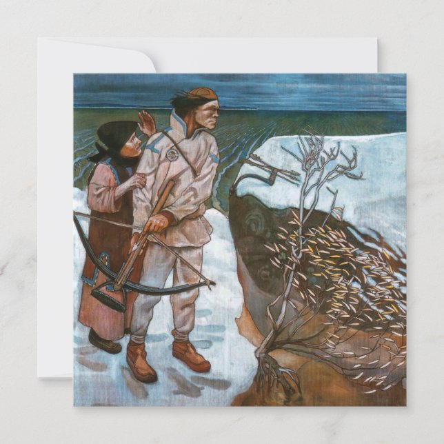 Akseli Gallen-Kallela - Joukahainens hämnd Inbjudningar (Framsida)