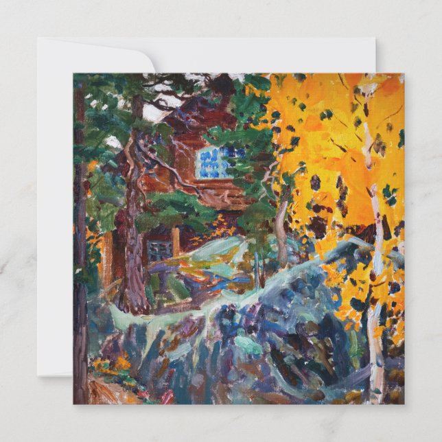 Akseli Gallen-Kallela - Kalela hösten Inbjudningar (Framsida)