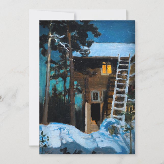 Akseli Gallen-Kallela - Kalela på en vinter Inbjudningar (Framsida)