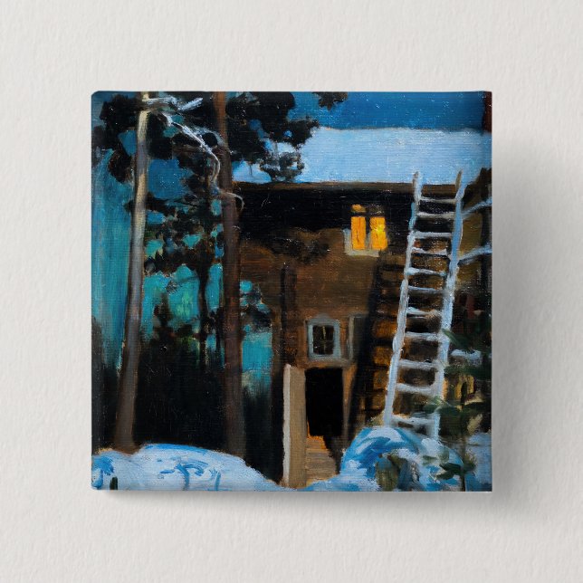 Akseli Gallen-Kallela - Kalela på en vinter Knapp (Framsida)