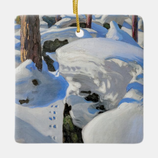 Akseli Gallen-Kallela - Lair of the Lynx Julgransprydnad Keramik (Framsida)