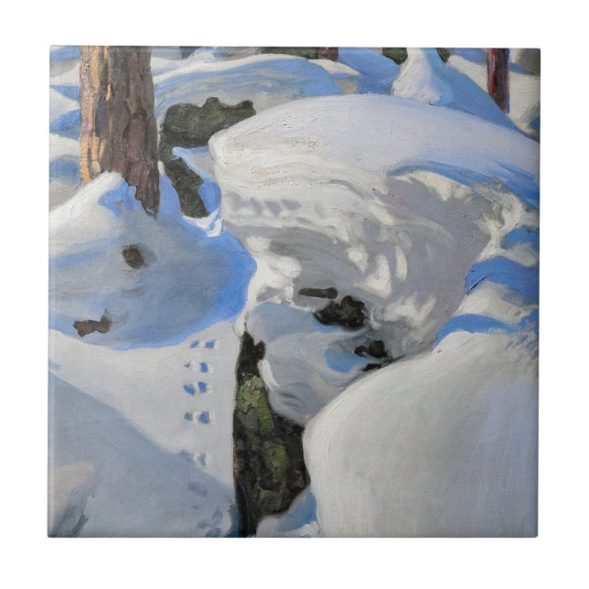 Akseli Gallen-Kallela - Lair of the Lynx Kakelplatta (Framsidan)