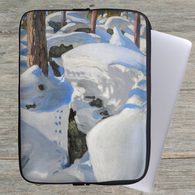 Akseli Gallen-Kallela - Lair of the Lynx Laptop Fodral (Skapare uppladdad)