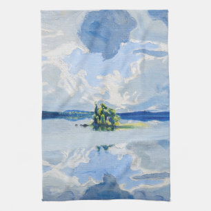 Akseli Gallen-Kallela - moln ovanför Sjö Kökshandduk