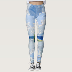 Akseli Gallen-Kallela - moln ovanför Sjö Leggings