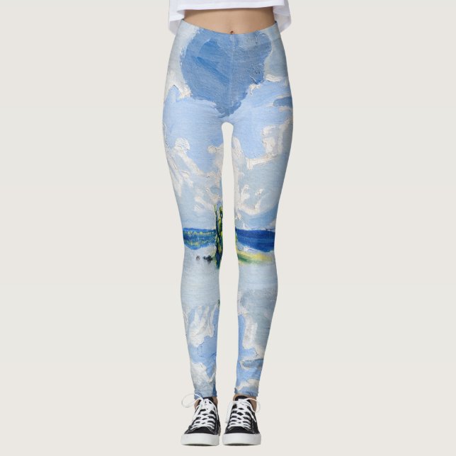 Akseli Gallen-Kallela - moln ovanför Sjö Leggings (Framsida)