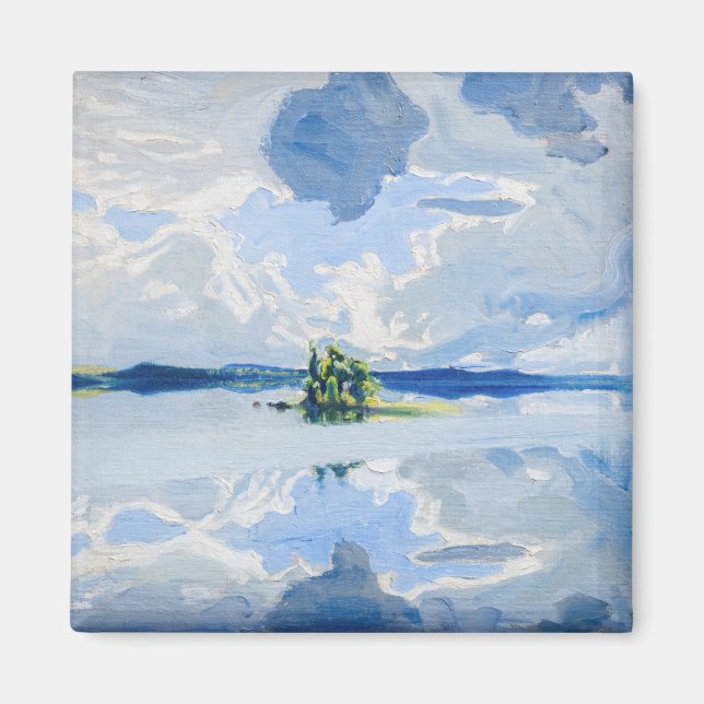 Akseli Gallen-Kallela - moln ovanför Sjö Magnet (Framsidan)