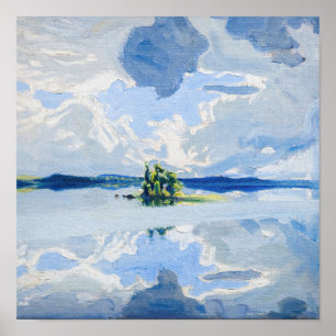 Akseli Gallen-Kallela - moln ovanför Sjö Poster