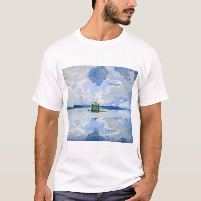 Akseli Gallen-Kallela - moln ovanför Sjö T Shirt (Framsida)