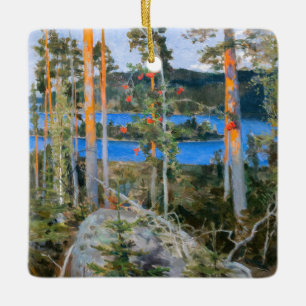 Akseli Gallen-Kallela - Sjö i Wilderness Julgransprydnad Keramik