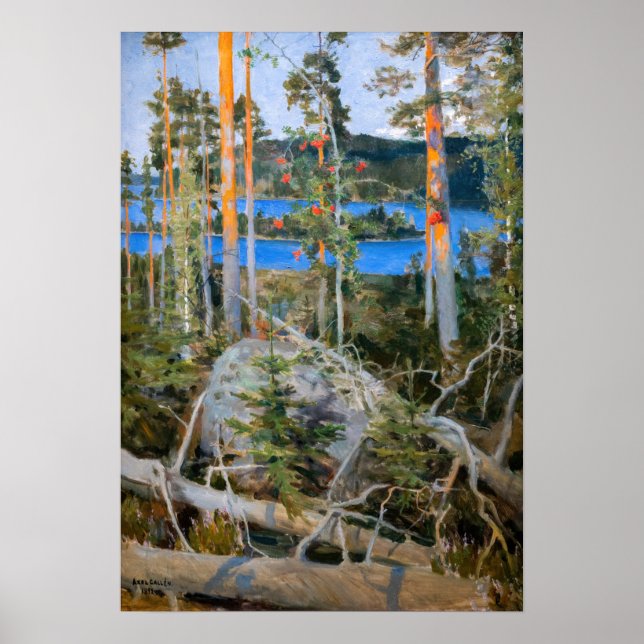Akseli Gallen-Kallela - Sjö i Wilderness Poster (Framsidan)