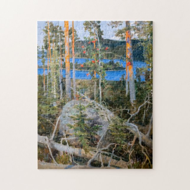 Akseli Gallen-Kallela - Sjö i Wilderness Pussel (Vertikal)