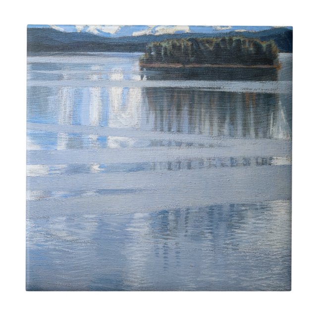 Akseli Gallen-Kallela - Sjö Keitele Kakelplatta (Framsidan)