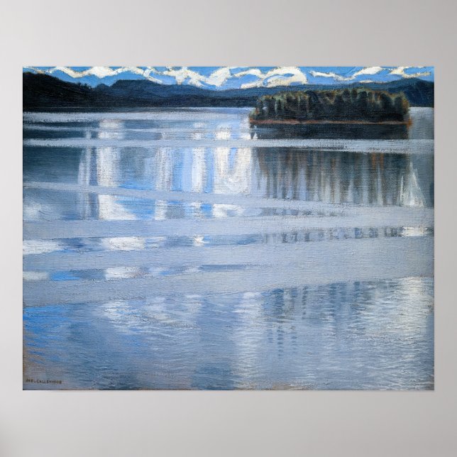 Akseli Gallen-Kallela - Sjö Keitele Poster (Framsidan)